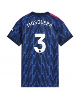 Arsenal Cristhian Mosquera #3 Venkovní Dres pro Dámské 2025-26 Krátký Rukáv